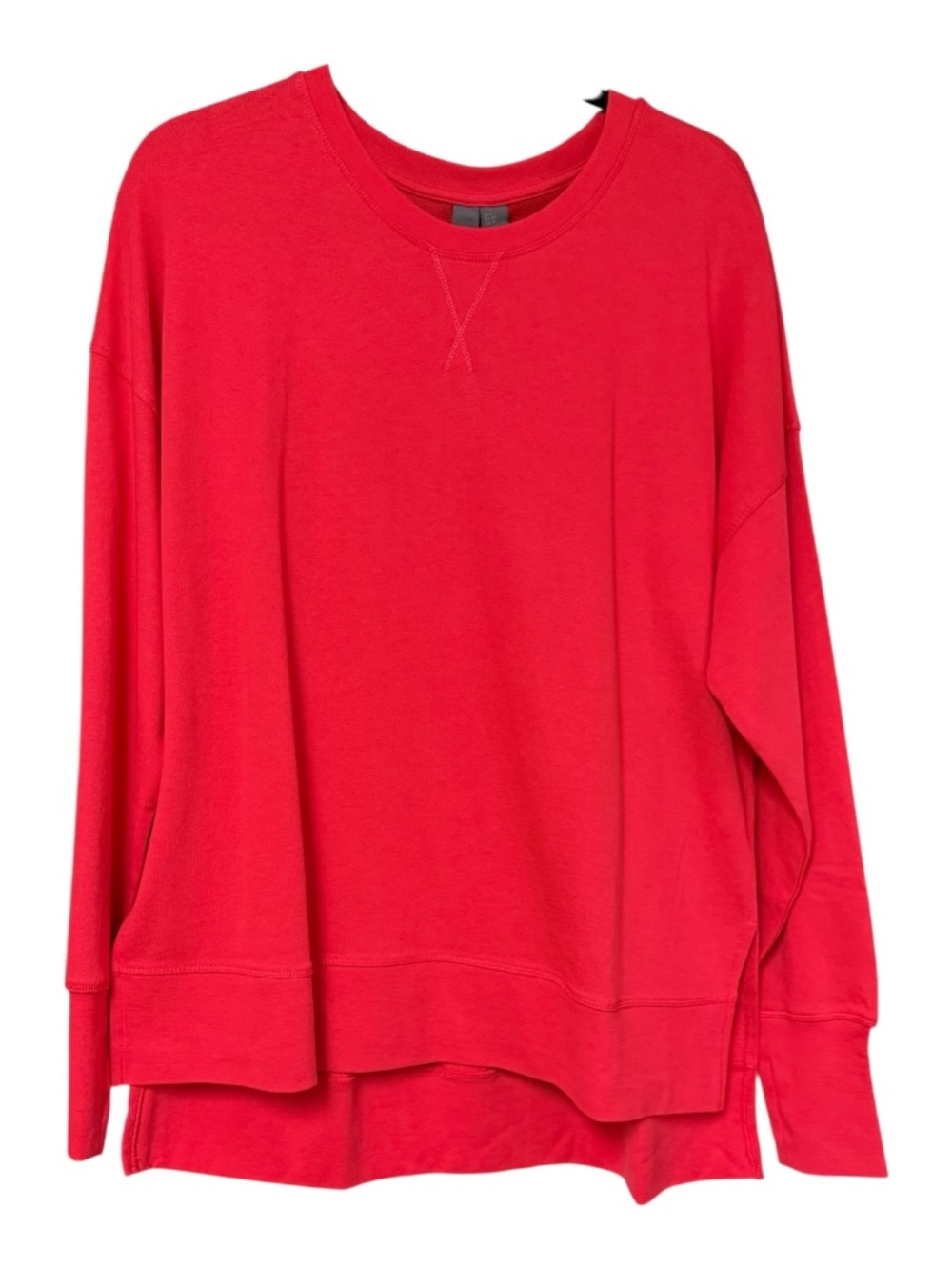 NWT SWEATY BETTY After Class Longline Sweatshirt - Tulip Red
